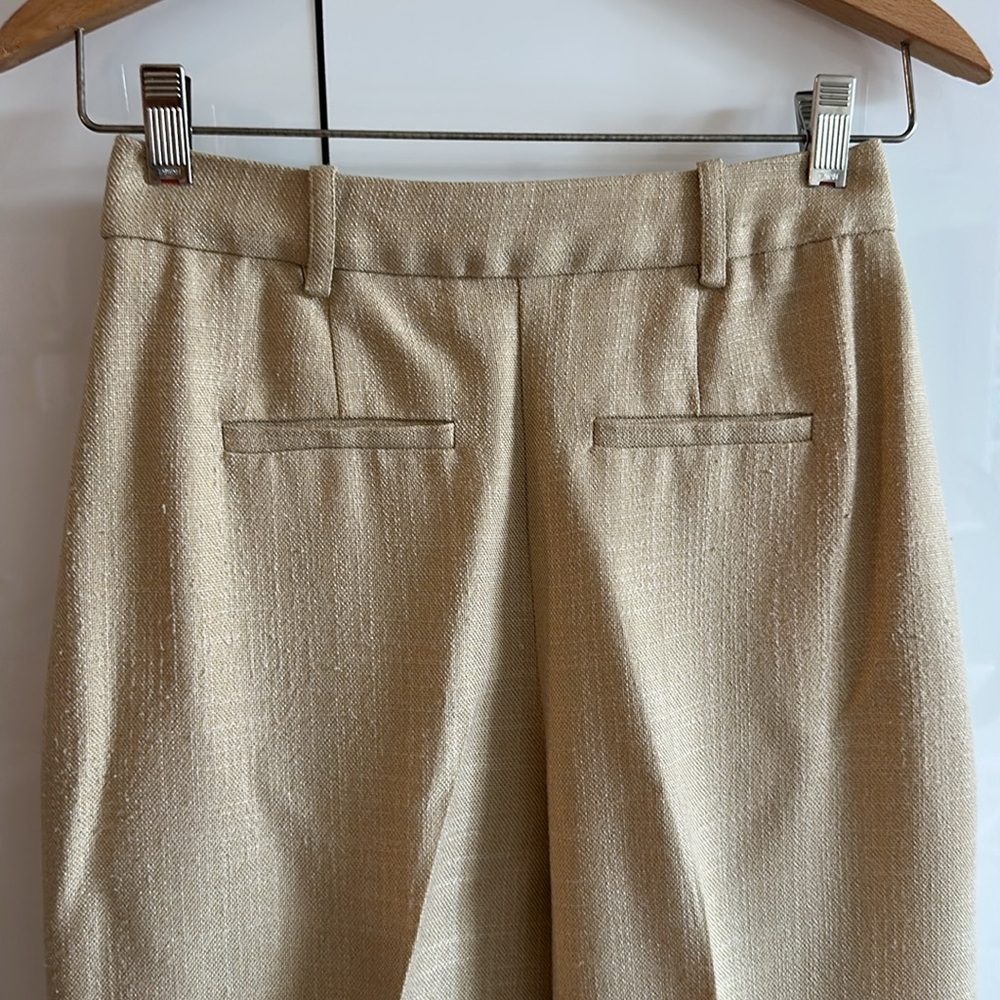 🌺 Sézane 🌺 EUC GIOVANNI TROUSERS LIGHT BEIGE SIZE 34/US2 - Picture 11 of 17